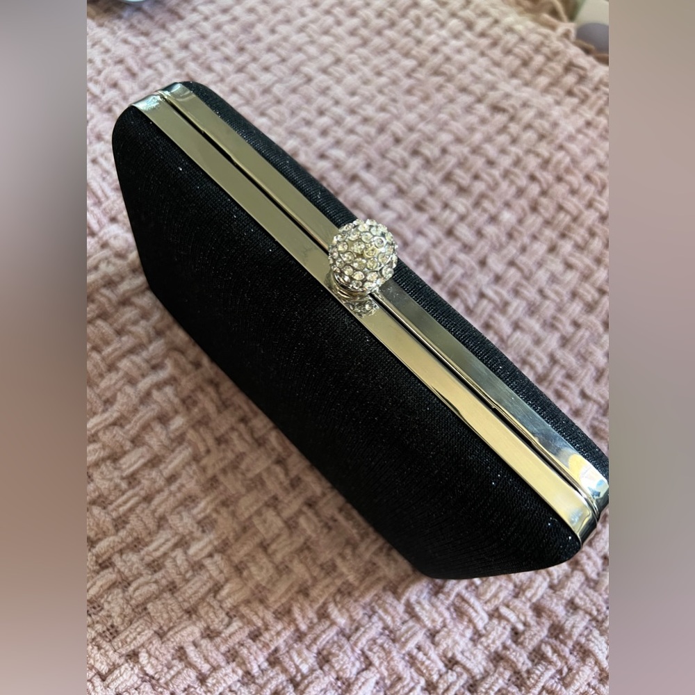67. Women's Clutch Bag (Black Glittery)